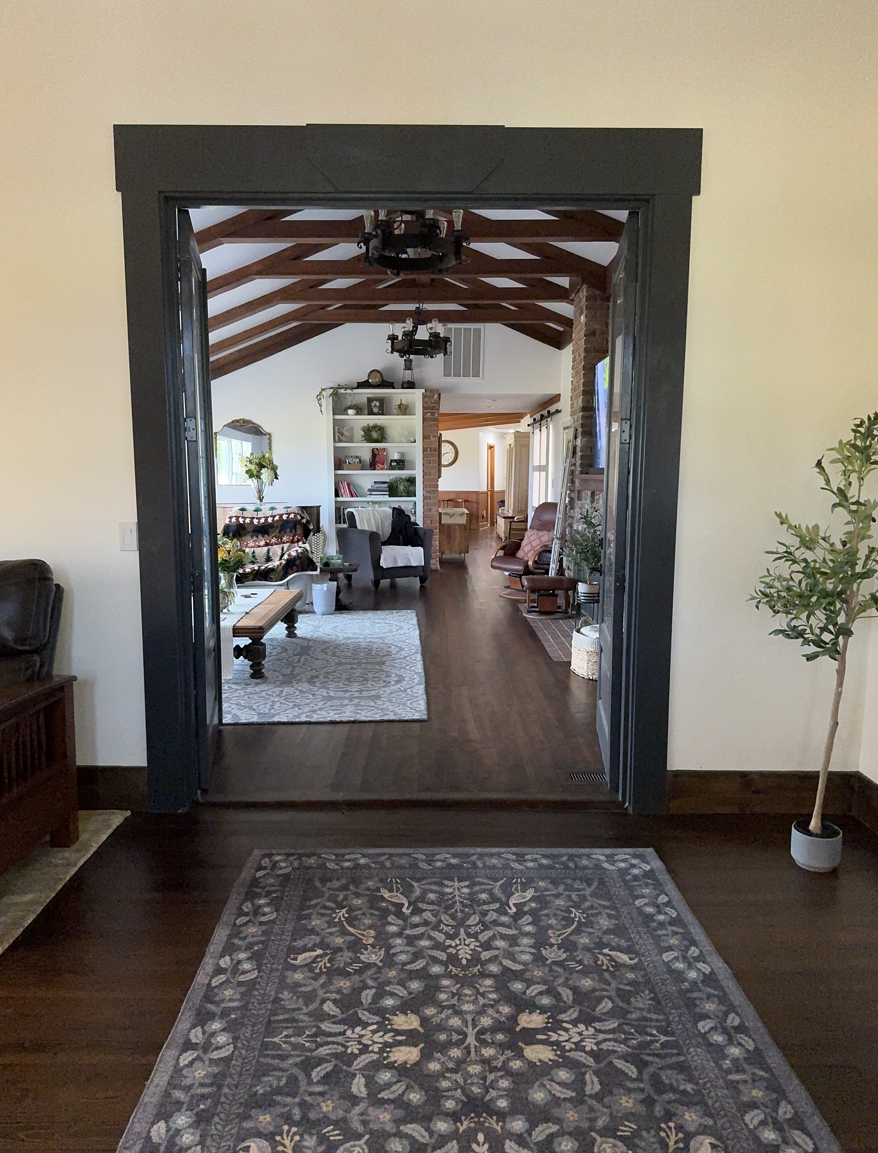 Warm living room interior at Valley View Home Care